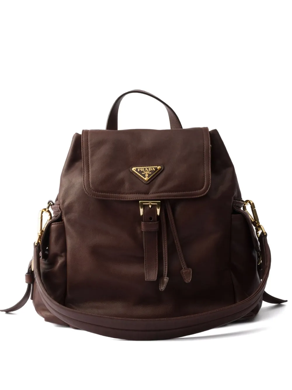 Prada Explore レザーバックパック M - ブラウン Prada Explore レザーバックパック M - ブラウン