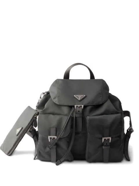 Prada flap-closure front-pockets backpack