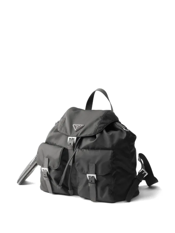 Prada Medium Re-nylon Backpack | Grey | FARFETCH