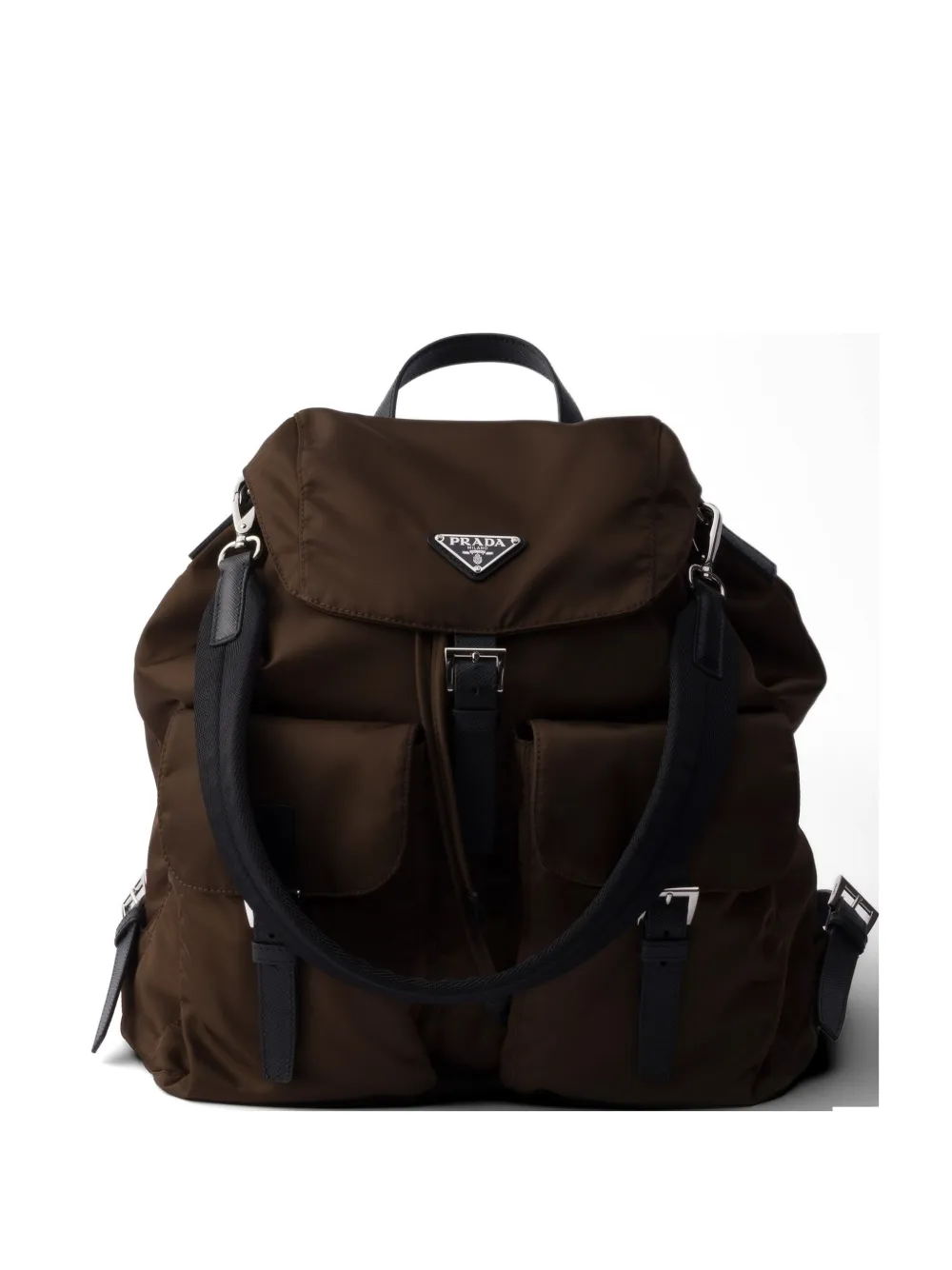 Prada front-pockets backpack - Braun