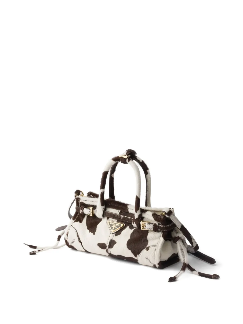Prada Bonnie leren mini-tas Wit