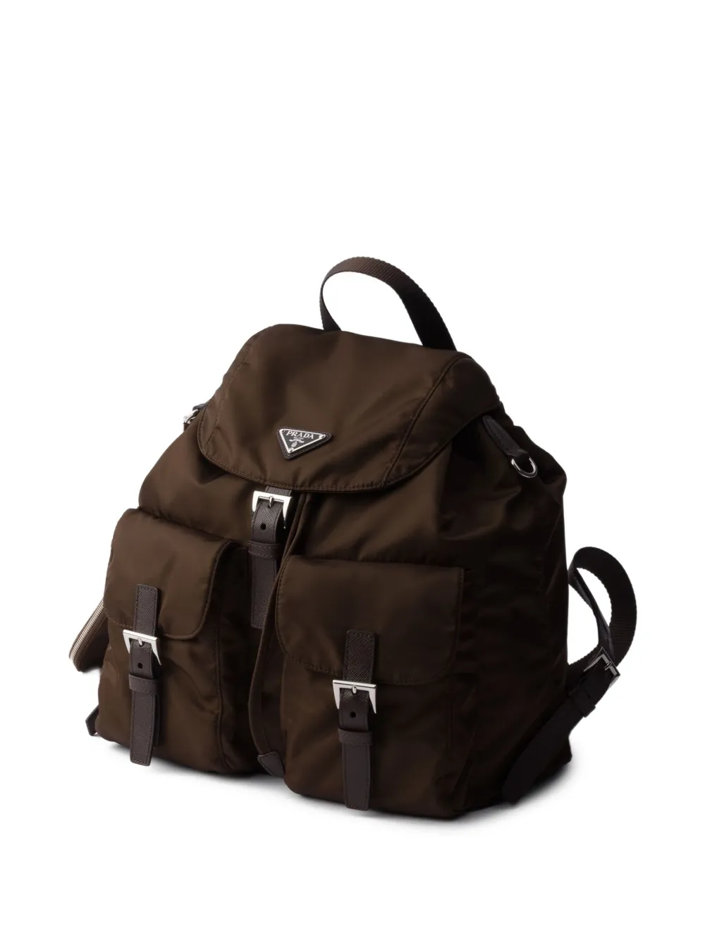 Prada Medium rugzak met zakken aan de voorkant Bruin