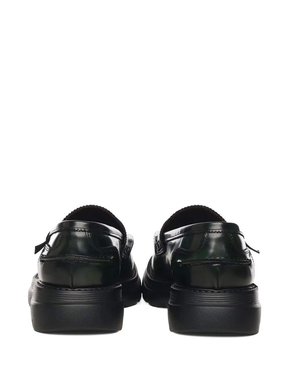 Giuliano Galiano Bryan Mocassins leren loafers Groen