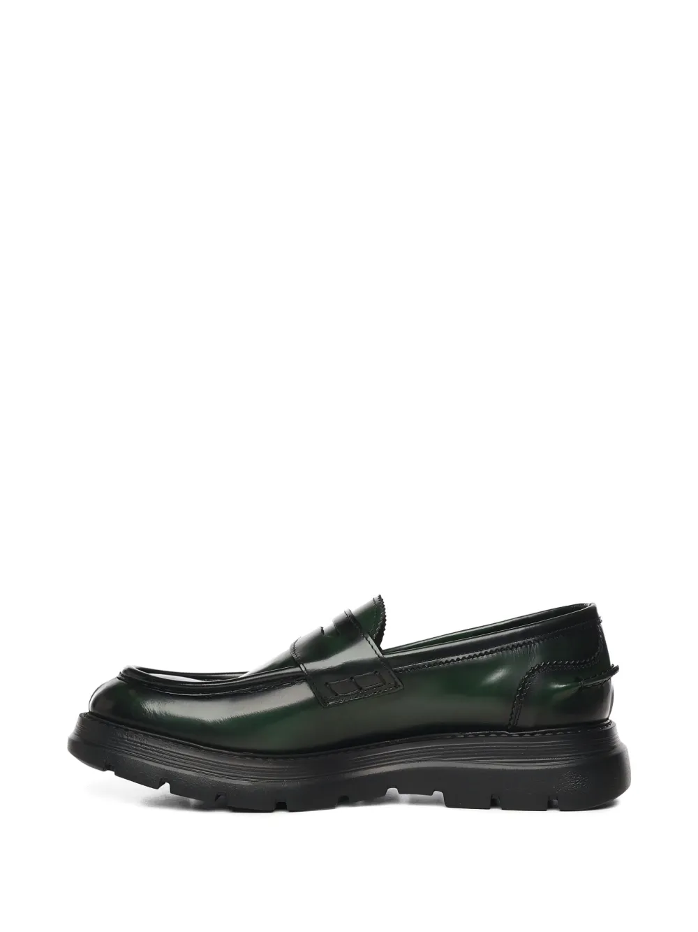 Giuliano Galiano Bryan Mocassins leren loafers Groen