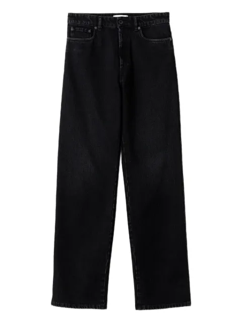 Miu Miu jean à coutures délavées