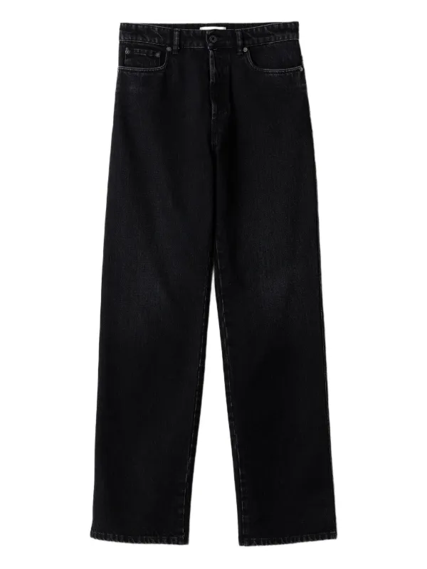 Miu Miu Calça Jeans Com Lavagem | Preto | FARFETCH BR