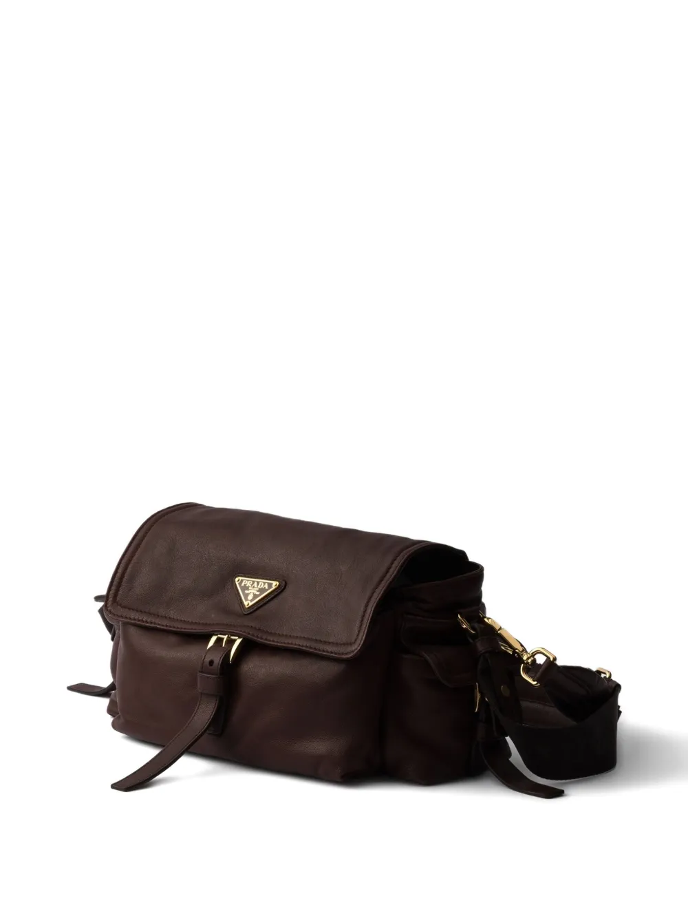 Prada Medium Explore leren schoudertas - Bruin