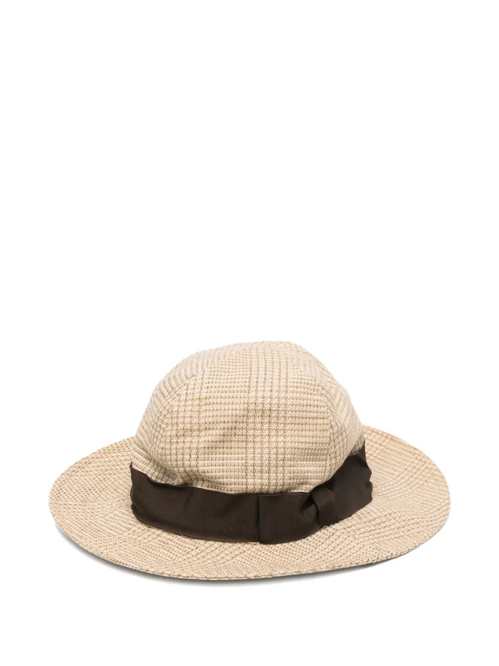 Giorgio Armani Pre-Owned sombrero con listón 1990 | neutro | Image 1
