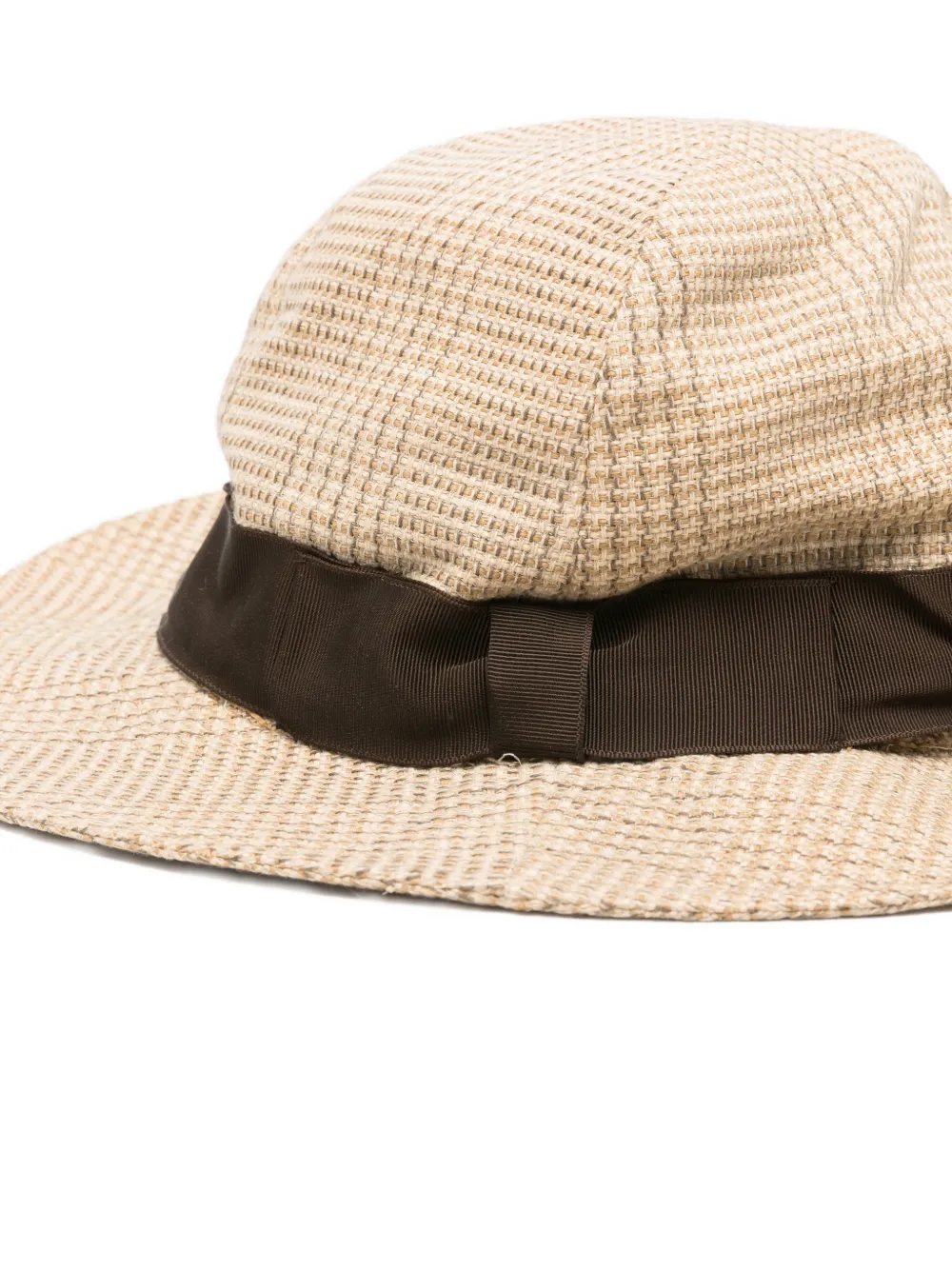 GIORGIO ARMANI Pre-owned 1990s Ribbon Hat In Neutral
