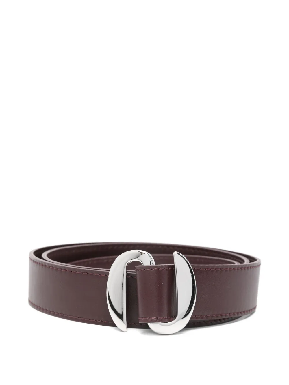Orciani cinturón de piel con hebilla | rojo | Image 1