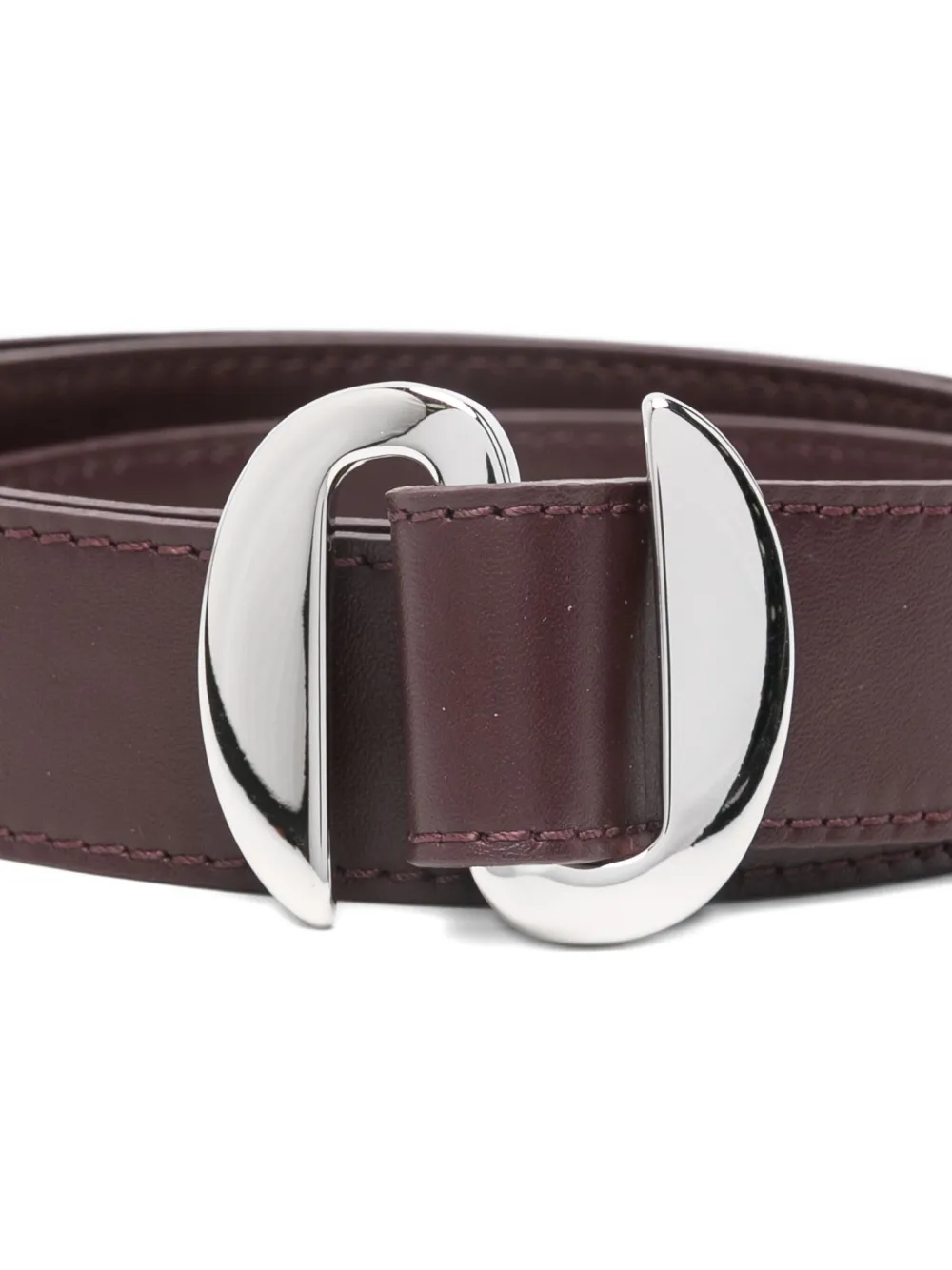 Orciani leather buckle belt - Rood