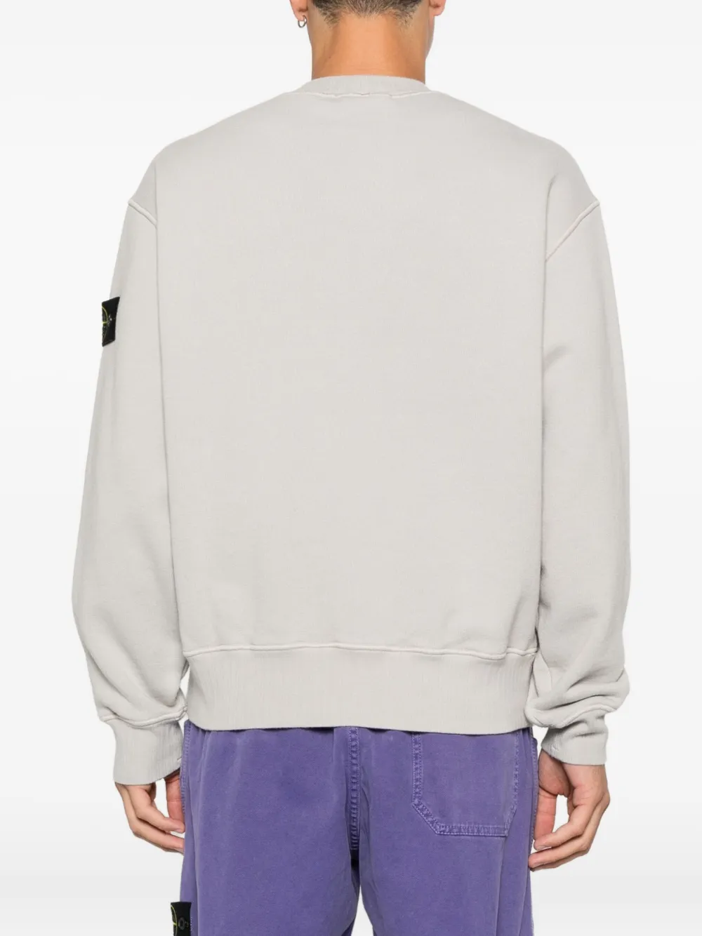 Stone Island Sweater met Compass-logopatch Grijs