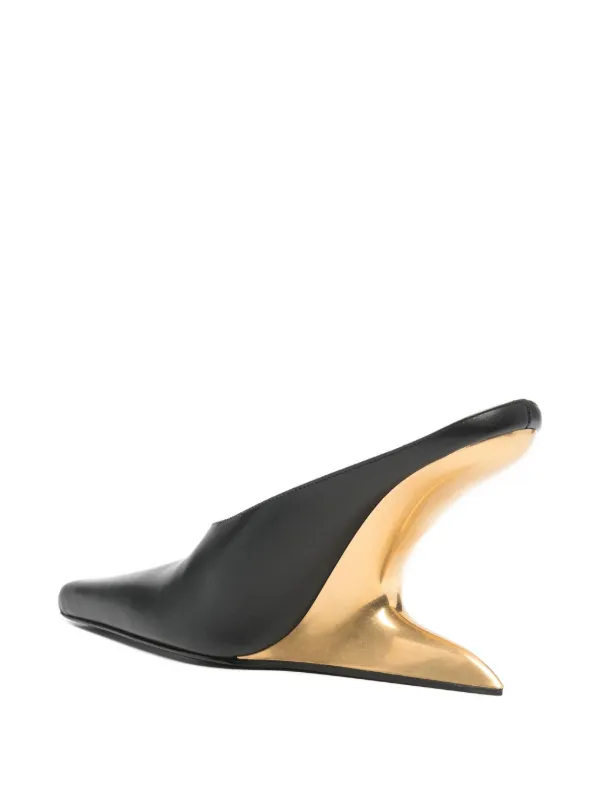Alexander Wang 105mm Boomerang Mules | Black | FARFETCH