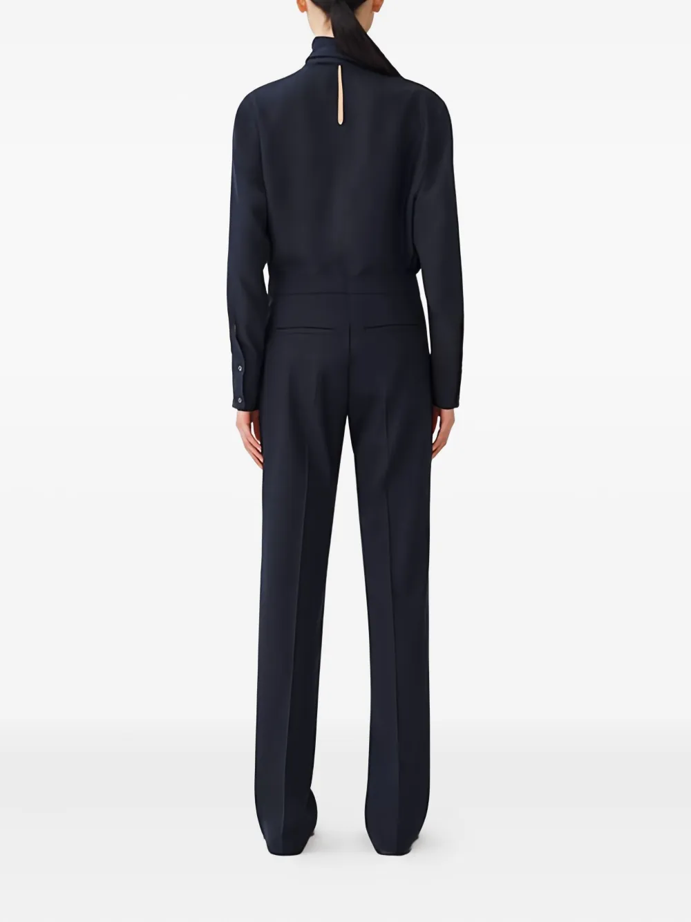 Fabiana Filippi Tie-neck Blouse In Blue