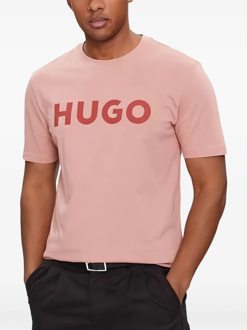 HUGO ロゴ Tシャツ | ピンク | Image 1