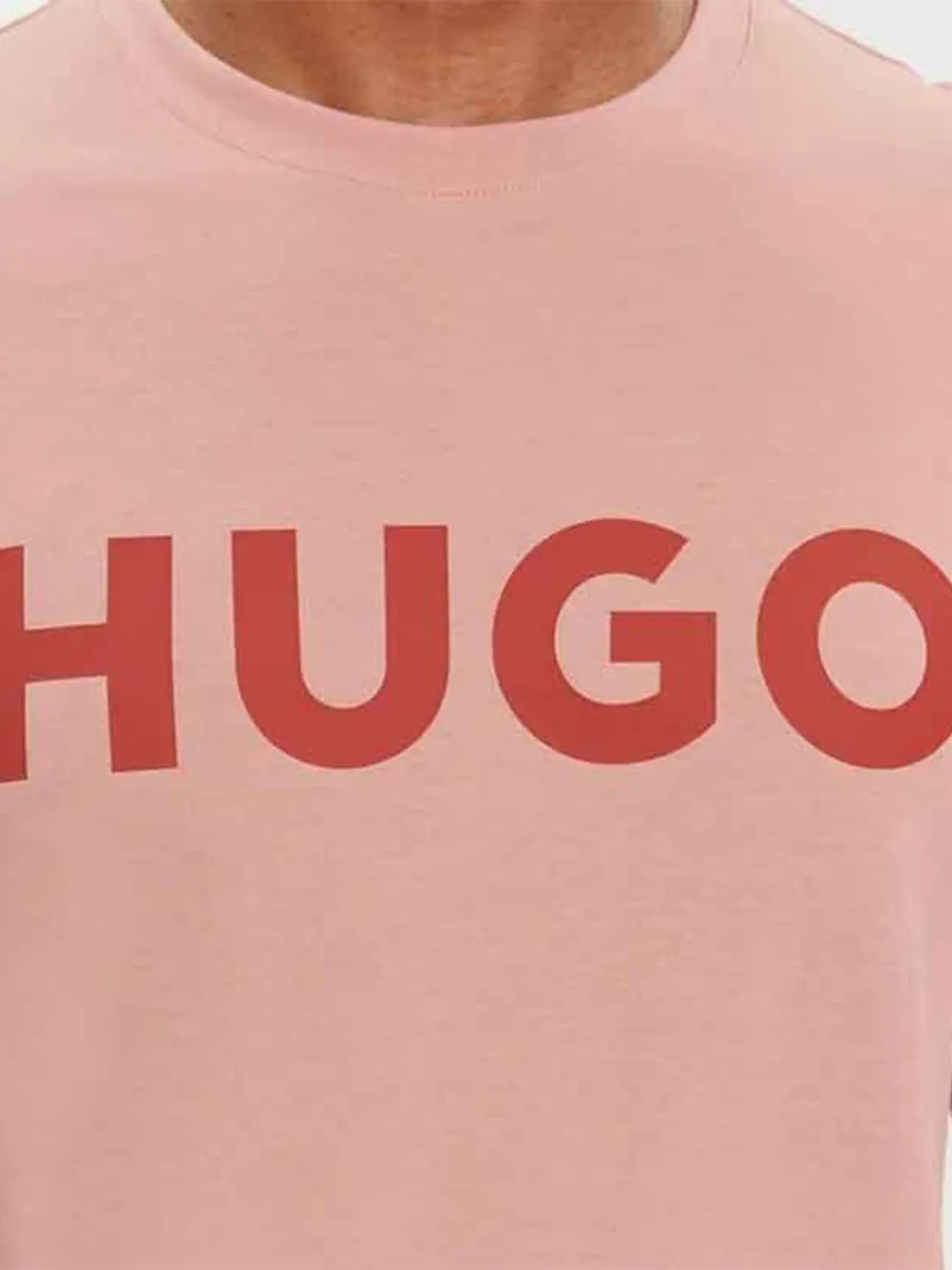 Hugo Boss Logo T-shirt In Pink