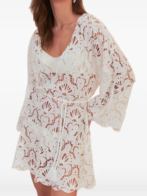 FARM Rio seashell-motf mini dress