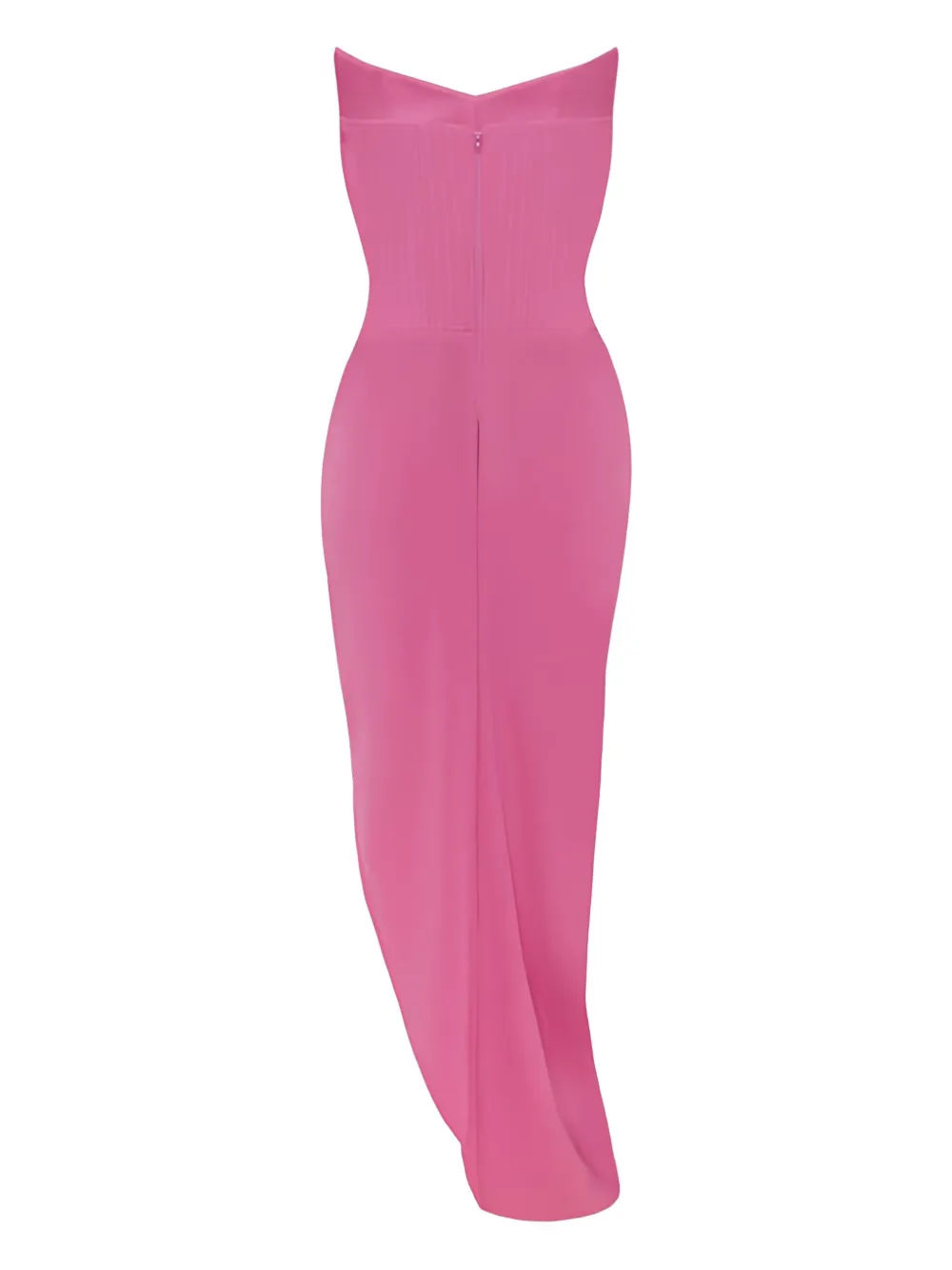 Alex Perry Asymmetrical Drape Maxi Dress In Pink