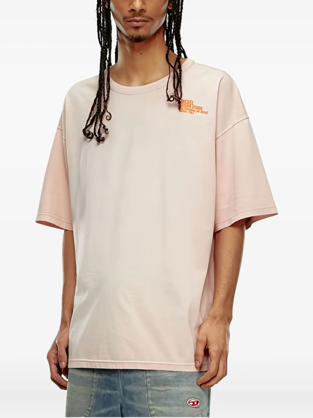 Diesel T-Boxt-N7 T-shirt Roze