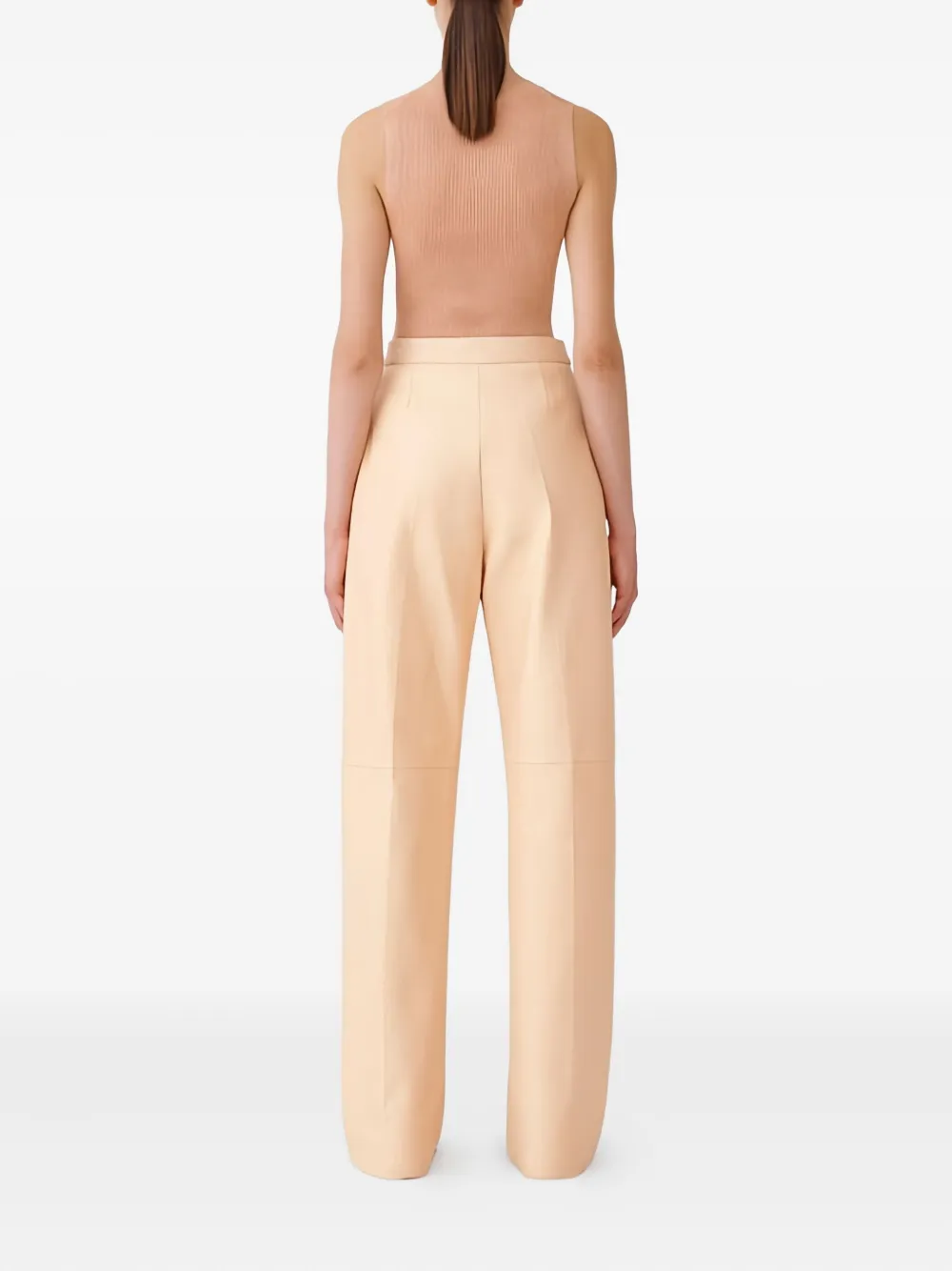 Fabiana Filippi Geribbelde top Beige