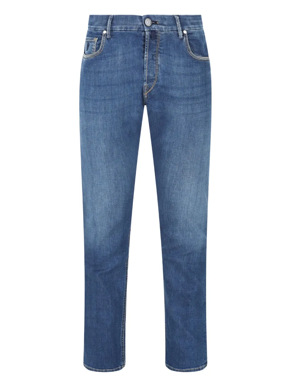 Hand Picked  Ravello straight trousers | Blue | Image 1