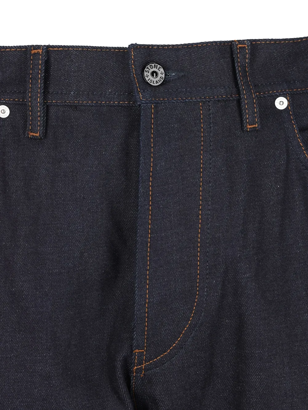 Stone Island Katoenen jeans met vijf zakken Blauw