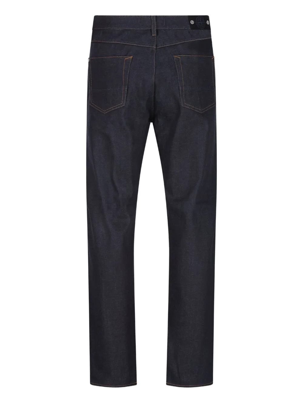 Stone Island five-pockets cotton jeans - Blauw