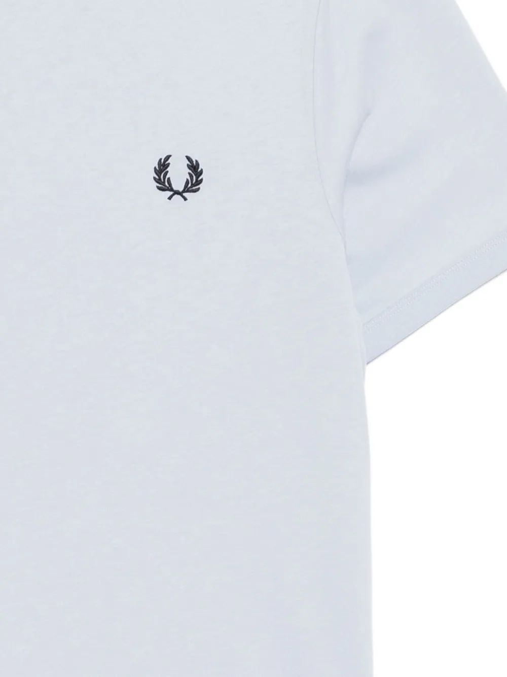 Fred Perry Crew Neck Soft Fabric Short Sleeves In Blue