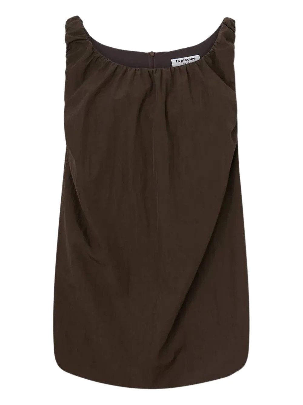 La Piscine Gesmockte mini-jurk - Bruin