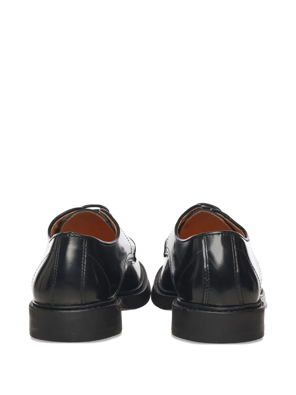 Giuliano Galiano Leren derby schoenen Zwart