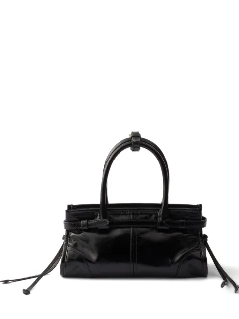 Prada mini Bonnie leather tote bag