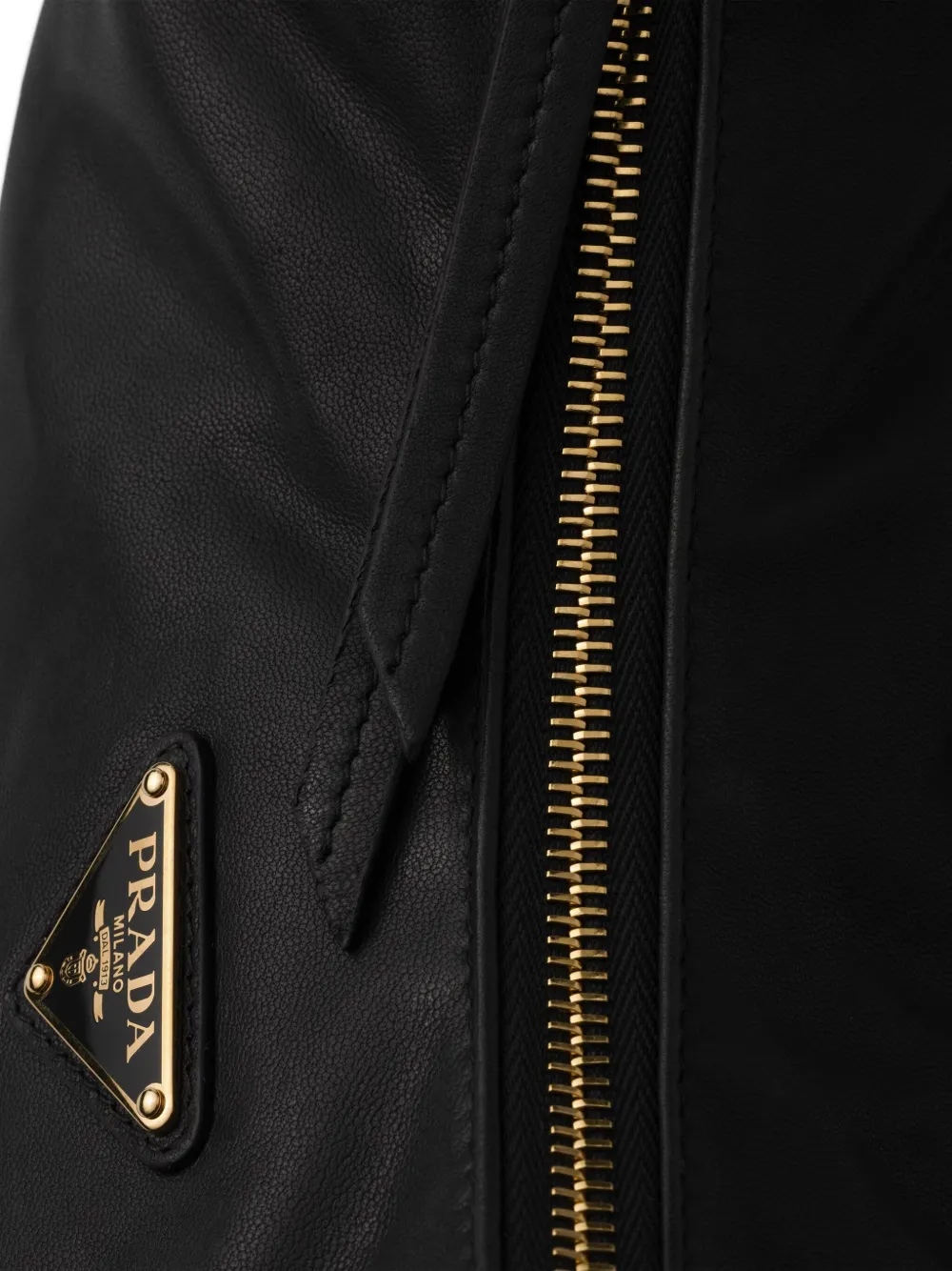 Prada Grote Explore leren tas Zwart