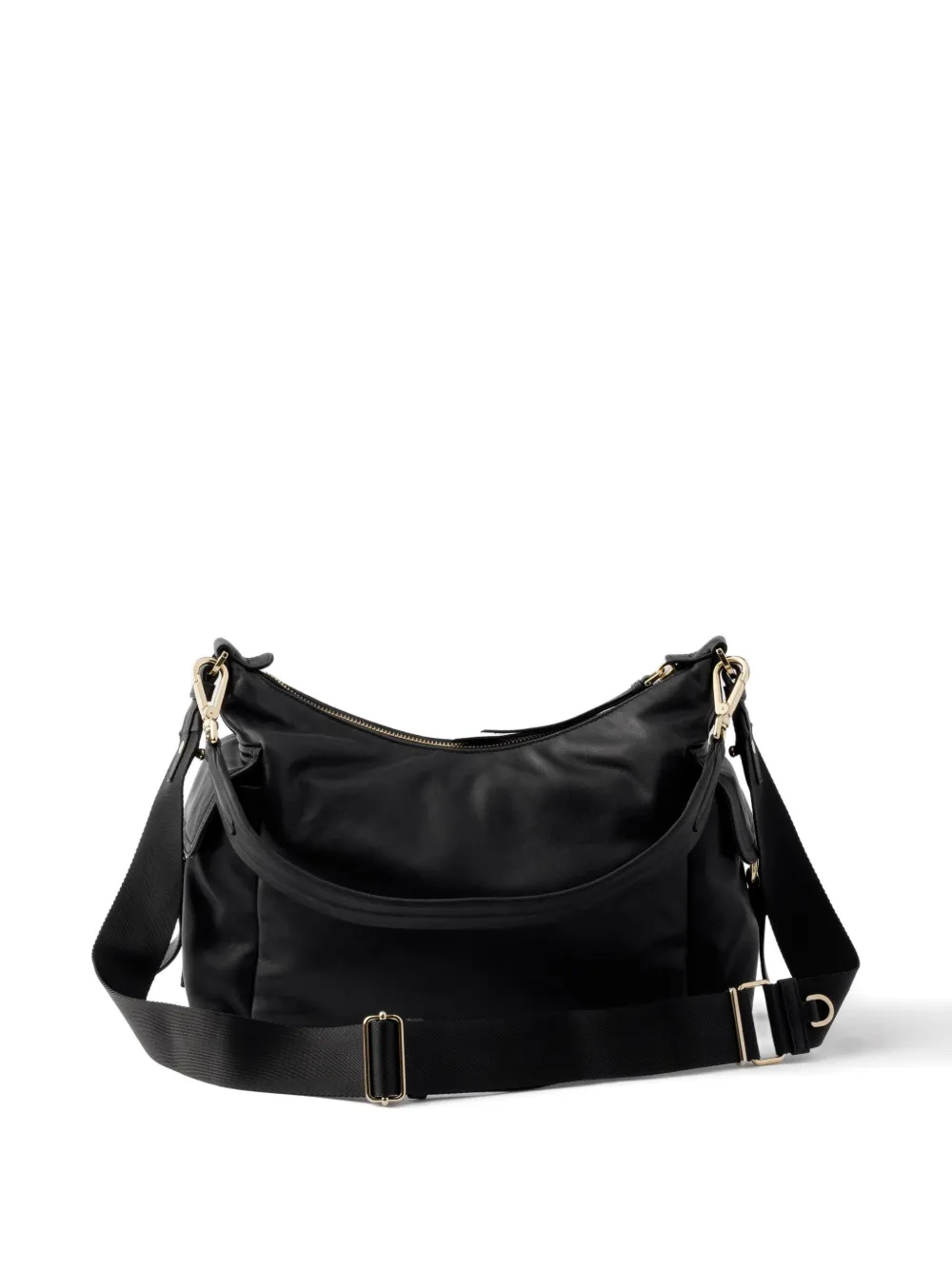 Prada large Explore leather bag - Zwart