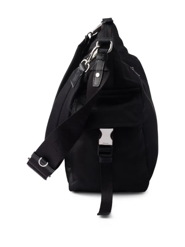Prada Explore side-pockets Messenger Bag | Black | FARFETCH
