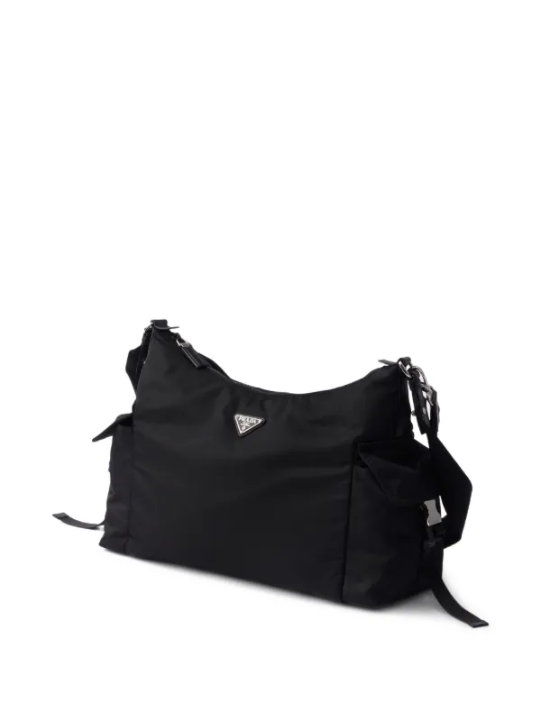 Prada Explore side-pockets Messenger Bag | Black | FARFETCH