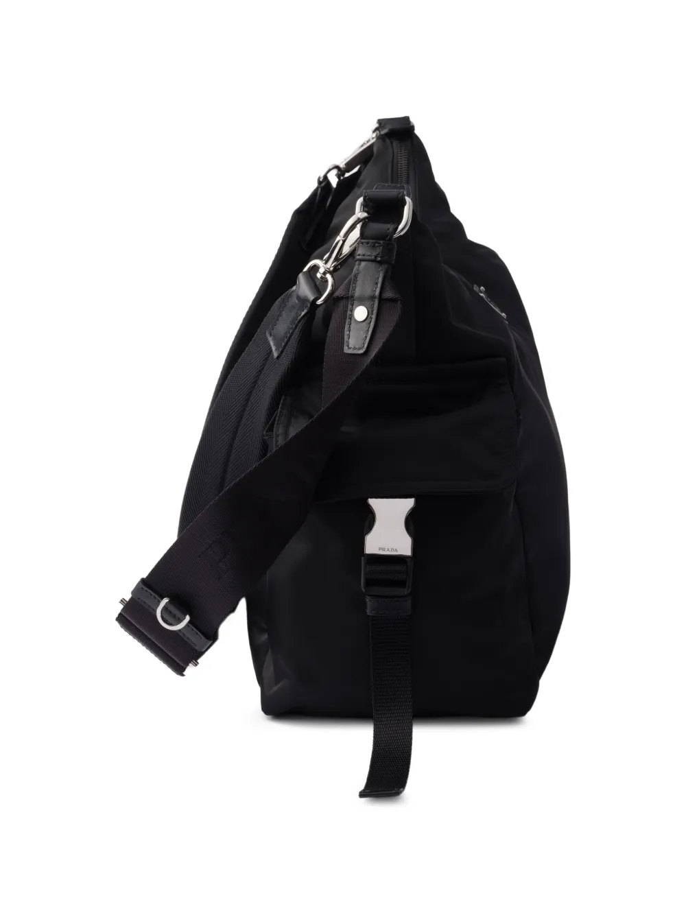 Prada Explore Re-nylon And Leather Bag | Black | FARFETCH ZA