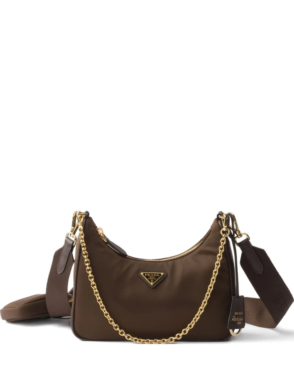 Prada bolsa de hombro Re-Edition pequeña | marrón | Image 1