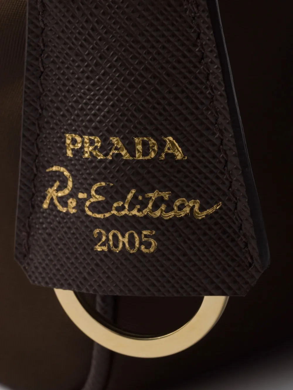 Prada Re-Edition kleine schoudertas Bruin