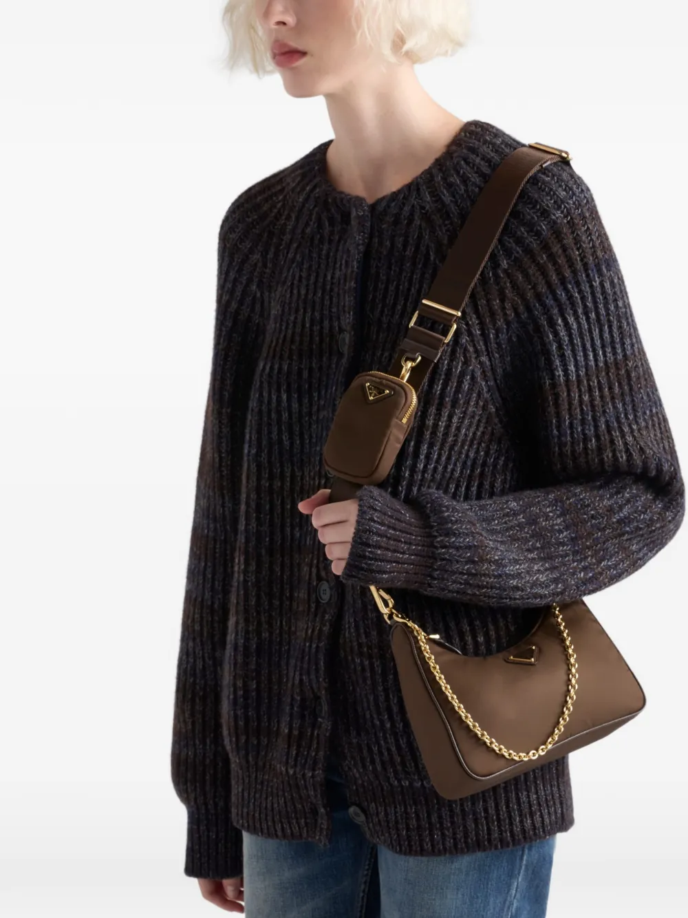 Prada Re-edition 2005 Re-nylon Bag in Brown, view 2