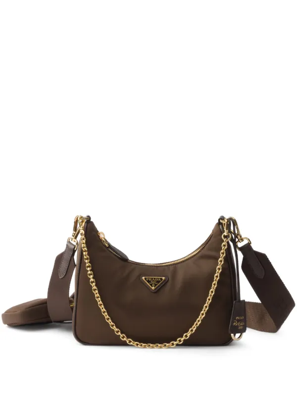 Prada Re-edition 2005 Re-nylon Bag in Brown