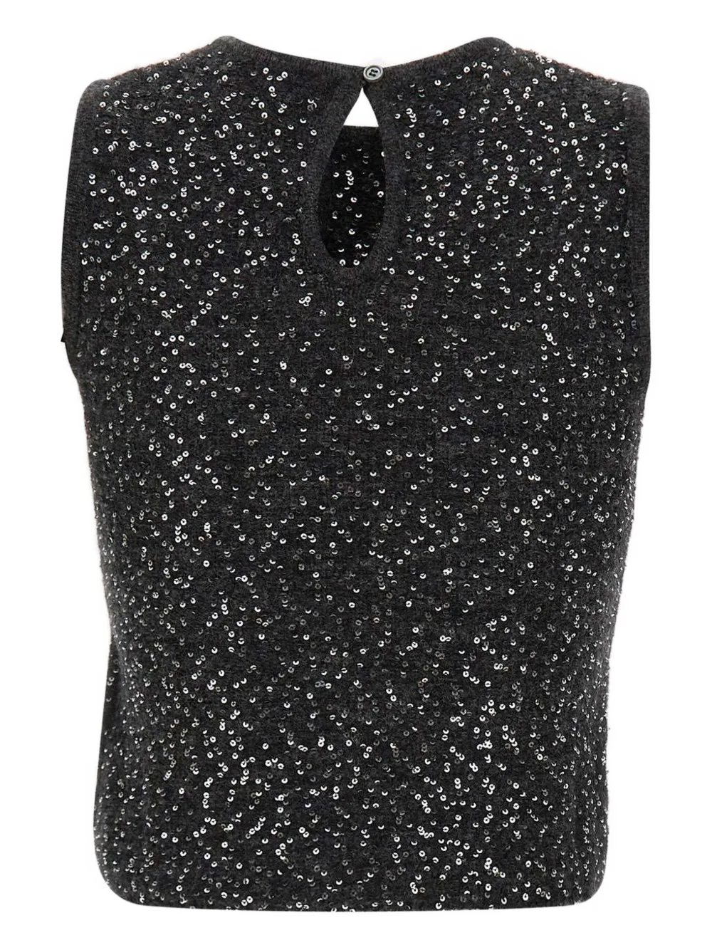 Marella Saba2 sequin-ribbed top | Black | Image 1