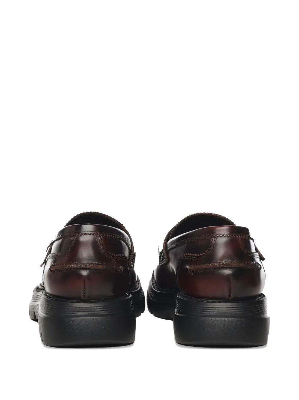 Giuliano Galiano Bryan Mocassins leren loafers Bruin
