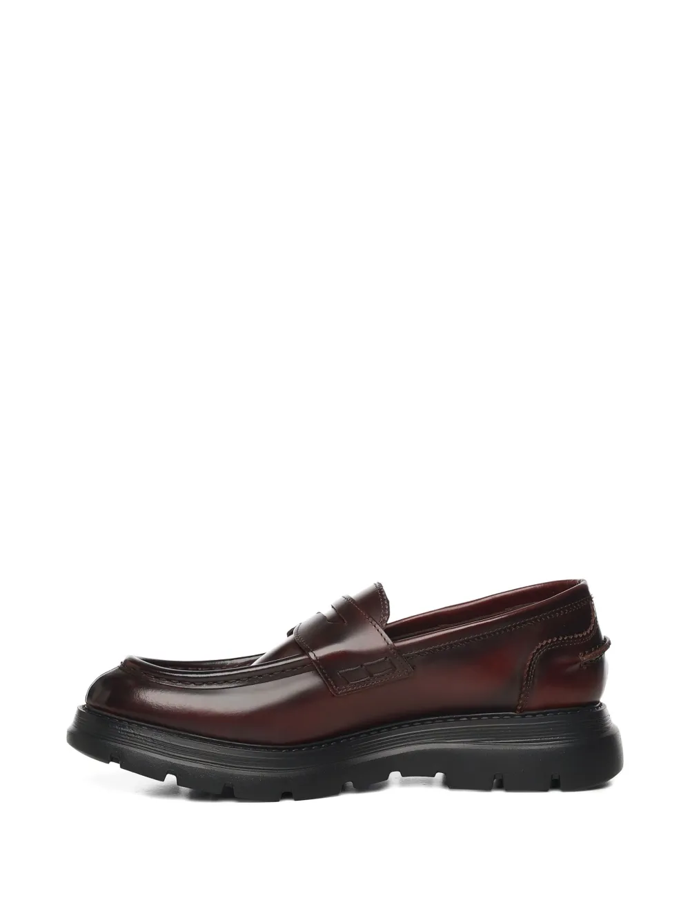 Giuliano Galiano Bryan Mocassins leren loafers Bruin