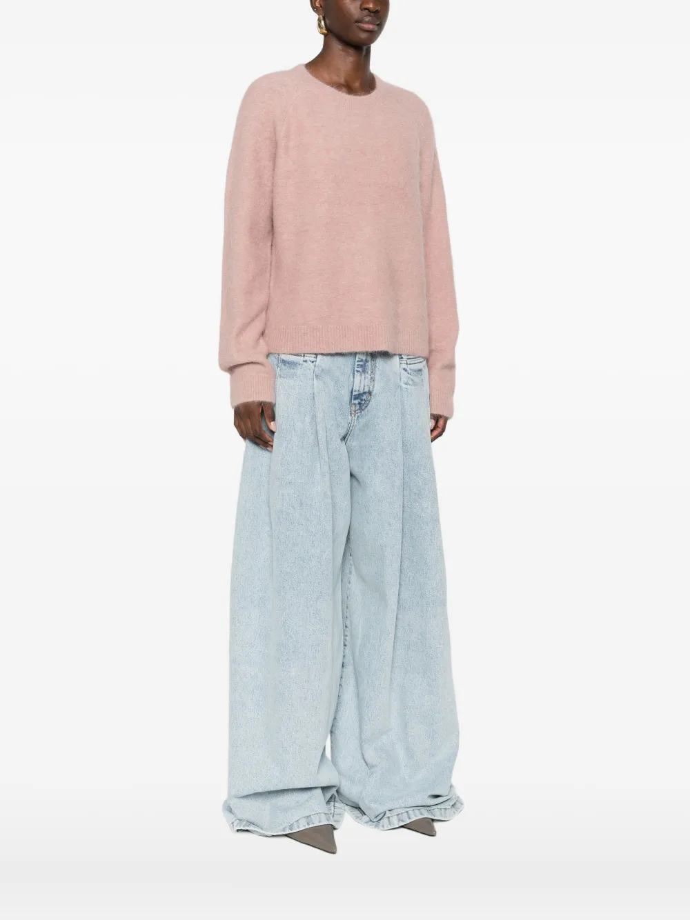 Vince Crew-neck Sweater In Pink
