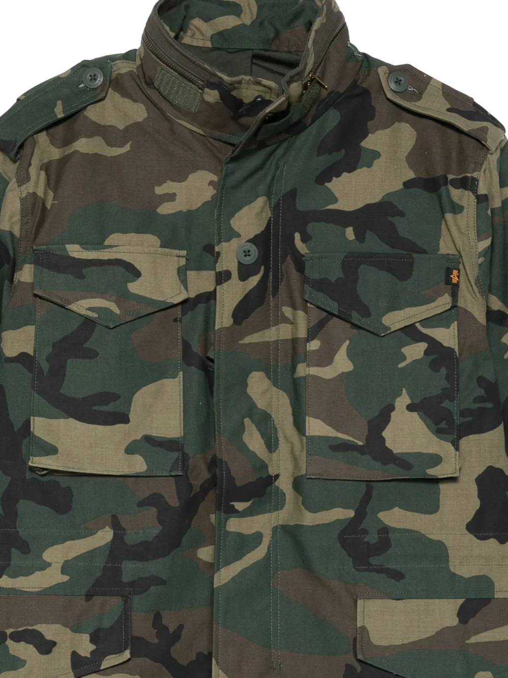 Alpha Industries Studio M-65 parka Groen