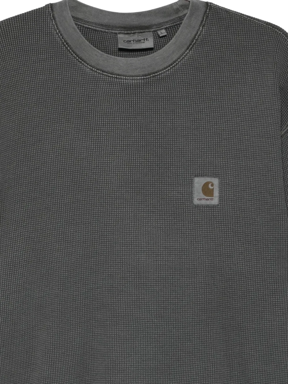 Carhartt WIP T-shirt met logopatch en lange mouwen Zwart
