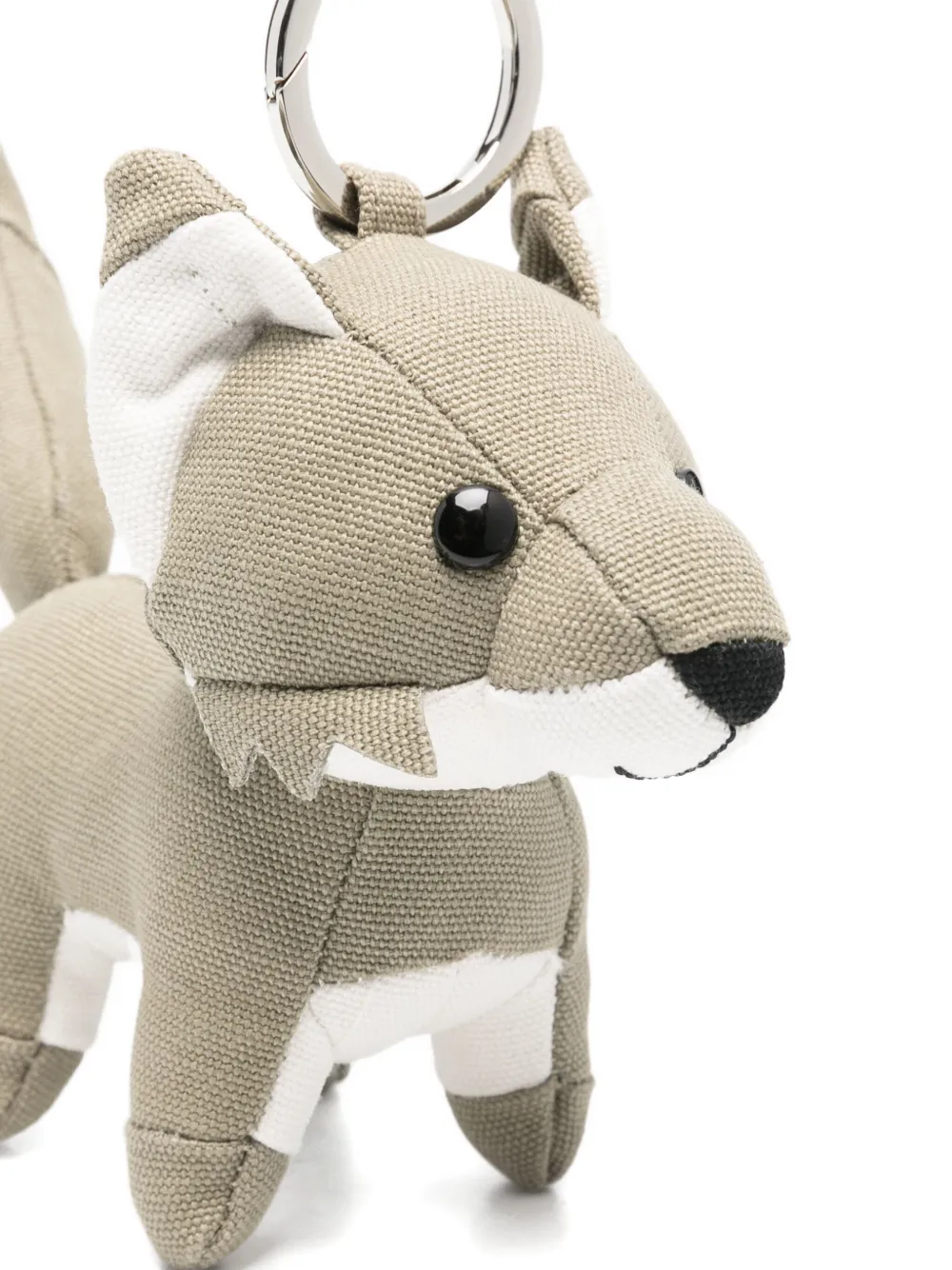 Maison Kitsuné Fox sleutelhanger Beige