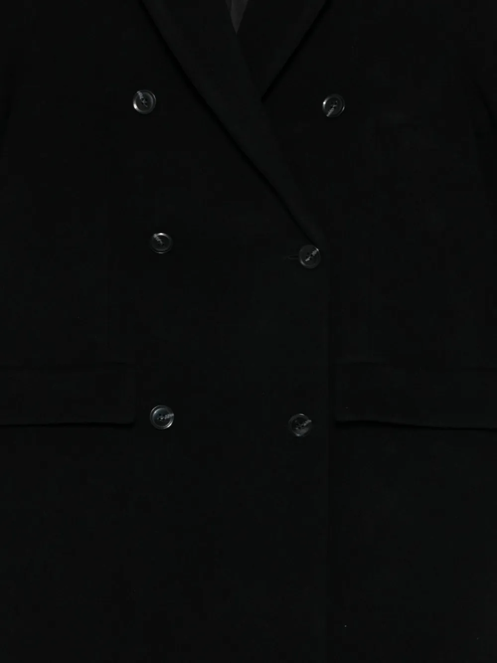 Samsoe & Samsoe Falcon Double-breasted Coat In Black