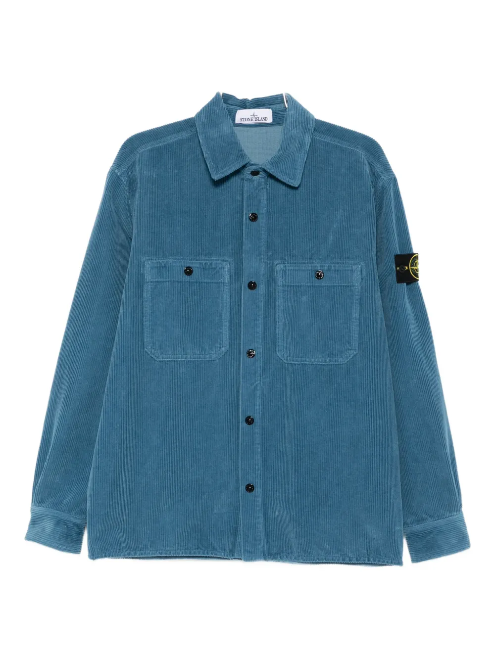 Stone Island corduroy shirt jacket - ブルー Stone Island corduroy shirt jacket - ブルー