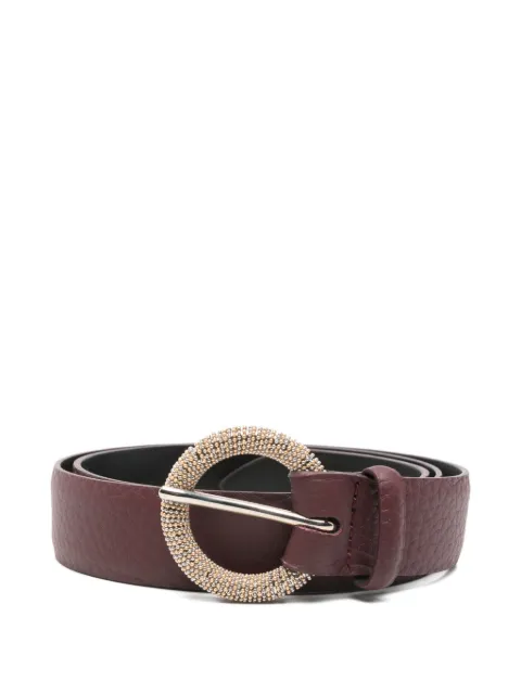 Orciani beaded leather belt